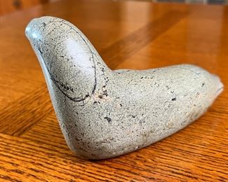 Inuit Seal Soap Stone Figure Soapstone Sculpture 1975 APP	6.5 inches long	
