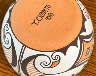 T. Chopito Native American Bowl 	2.5 x 4.5in diameter.	
