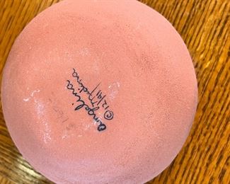 Angelina Medina Acoma/Zia/Zuni Seed Pot Native American Pottery	3.5 x 5.5 diameter.	
