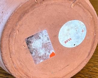 Thelma Toehay Chapman&nbsp;Kiowa Pottery Vase Native American	4.25 x 3 diameter at opening	
