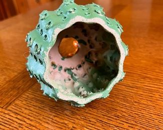 Artist Made Ceramic Barrel Cactus	5 inches high	
