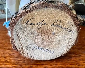 Navajo Eagle Dancer Kachina Doll Signed Spencer Native American 	12in High	
