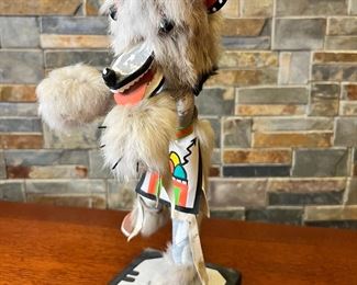 Navajo Grey Bear&nbsp;Kachina Doll Cindy Kachada Native American 	15in High	
