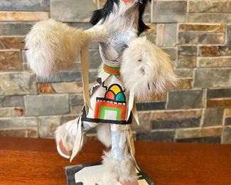 Navajo Grey Bear&nbsp;Kachina Doll Cindy Kachada Native American 	15in High	
