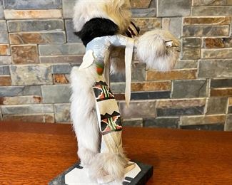 Navajo Grey Bear&nbsp;Kachina Doll Cindy Kachada Native American 	15in High	
