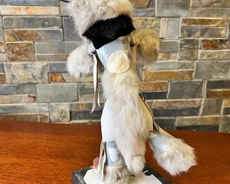 Navajo Grey Bear&nbsp;Kachina Doll Cindy Kachada Native American 	15in High	
