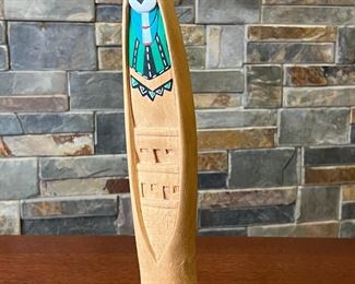 Carved Hopi Kachina Doll Monty Dukepoo Kachina Native American 	13in High 	
