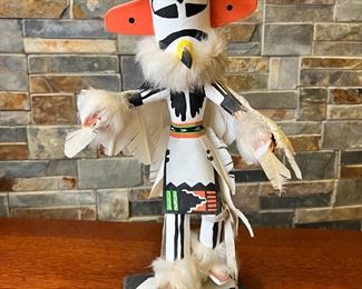 Navajo White Eagle Dancer Kachina Doll Cindy Kachada Native American 	16in High 	
