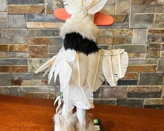 Navajo White Eagle Dancer Kachina Doll Cindy Kachada Native American 	16in High 	
