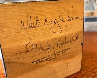 Navajo White Eagle Dancer Kachina Doll Cindy Kachada Native American 	16in High 	
