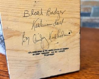 Navajo Black Badger Kachina Doll Cindy Kachada Native American 	17in High	
