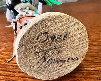 Navajo Ogre Kachina Doll Signed Native American 	12in High	
