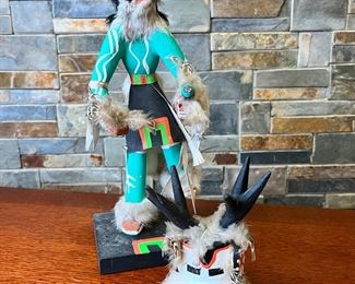 Navajo Deer Kachina Doll Cindy Kachada Native American 	16in High	
