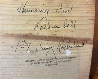 Navajo Humming Bird Kachina Doll Cindy Kachada Native American 	14in High	
