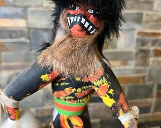 Navajo Fire Keepers Kachina Doll Cindy Kachada Native American 	17in High	

