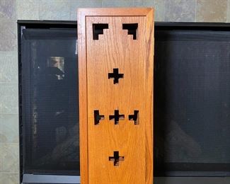 Mini Oak Hinged Panel Divider Screen	31 x 43in	
