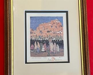 Gustave Baumann San Geronimo Taos Museum Reproduction Print Framed	Frame: 12 x 9.5in	

