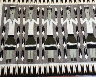 Navajo Ye’i  Diyiin Diné’é&nbsp;Rug Native American 	32 x 46in	
