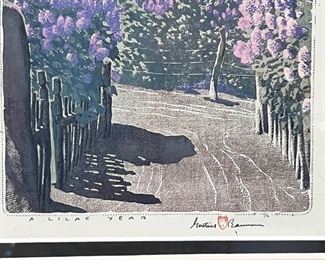 A Lilac Year Gustave Baumann Museum Reproduction Print Framed	Frame: 12 x 9.5in	
