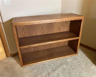 Oak Lowboy Bookcase Shelf unit	34.5 x 49.5 x 17.5in	HxWxD
