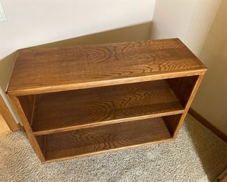 Oak Lowboy Bookcase Shelf unit	34.5 x 49.5 x 17.5in	HxWxD
