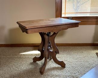 Antique Wood Parlor Table Eastlake	28 x 30 x 22.25in	HxWxD
