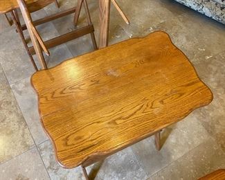 High Quality Oak Folding Teas on Stand	30 x 24 x 14in	HxWxD
