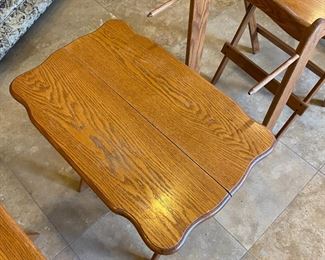 High Quality Oak Folding Teas on Stand	30 x 24 x 14in	HxWxD
