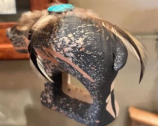 Zuni Bear Phillip Fragua Jemez Pottery Native American 	3.5 inches high.	
