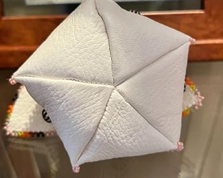 Native American Leather Beaded Change Purse	2.5 x 3 x 3in	HxWxD
