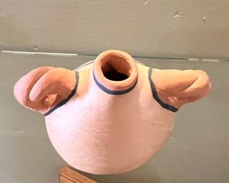 Monica Hannaweeka Zuni Canteen Native American Pottery 	3 x 3in	
