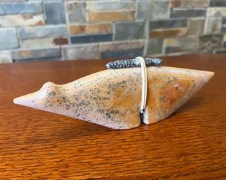 Stone Fetish Zuni Medicine Bear Native American 	9 inches long	
