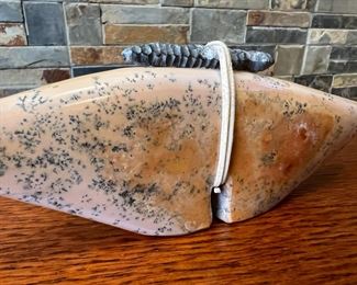 Stone Fetish Zuni Medicine Bear Native American 	9 inches long	
