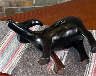 Hand Carved Wood Water Buffalo Figurine Sculpture 	8.5 inches long.	
