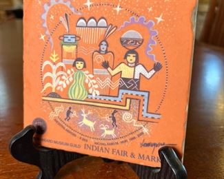 2010 Indian Fair & Market Ceramic Tile Phoenix Heard Museum&nbsp;	 6 x 6in	
