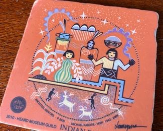 2010 Indian Fair & Market Ceramic Tile Phoenix Heard Museum&nbsp;	 6 x 6in	
