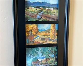 John Stoumbis Taos Landscape 3 Framed Postcards/Prints	Frame: 15.5 x 9.5in	
