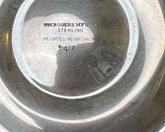 WM Rogers Sterling Silver Compote Candy Dish 34A	5.75 x 6in diameter.	
