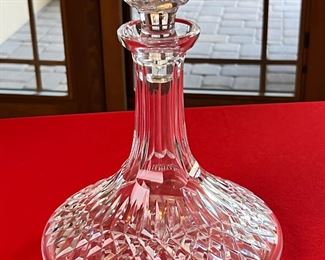  Waterford Lismore  Crystal Ships Decanter & Stopper	9.75 x 7.25in diameter.	

