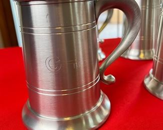 6pc Jostens Pewter Tankard	5 x 4 x 5.5in	HxWxD
