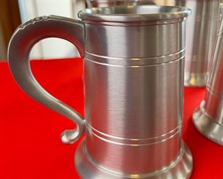 6pc Jostens Pewter Tankard	5 x 4 x 5.5in	HxWxD
