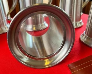6pc Jostens Pewter Tankard	5 x 4 x 5.5in	HxWxD
