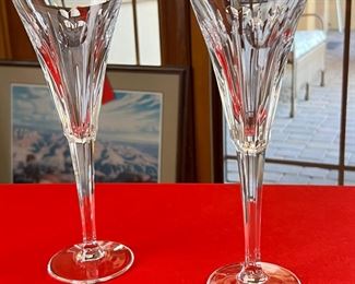 4pc Waterford Crystal Millennium HEALTH Toasting Champagne Flutes	9.25 x 3.5in	
