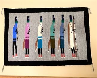 Navajo Ye’i Bi Chei Rug Native American 	26 x 40in	
