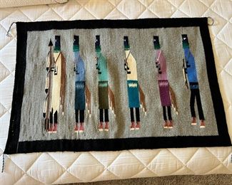 Navajo Ye’i Bi Chei Rug Native American 	26 x 40in	
