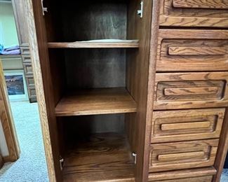 Oak Gentleman’s Chest Dresser #2	60.5 x 36 x 19.5in	HxWxD
