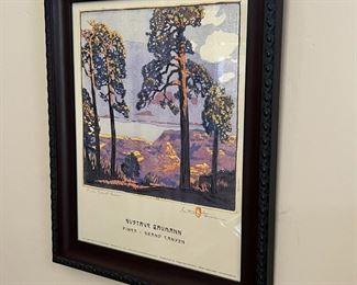 Gustave Baumann Pines Grand Canyon Framed Art Print Hillside Woods 1999 Reprint	Frame: 17 x 13.75in	
