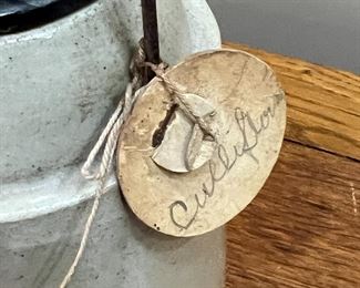 Antique Weir Stoneware Crock  	8 x 4 x 4in	HxWxD
