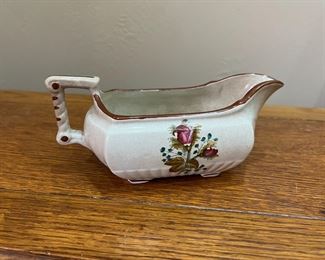 Royal Ironstone China gravy Boat	3.5x4  x 8in	

