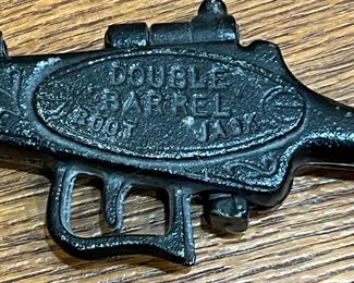 Cast Iron Double Barrel Boot Jack	8.5 inches long.	
